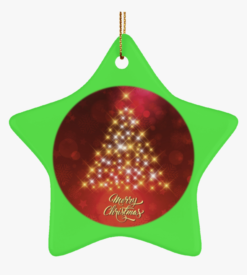 Ceramic Green Christmas Tree Ornaments - Background Christmas Card, HD Png Download, Free Download