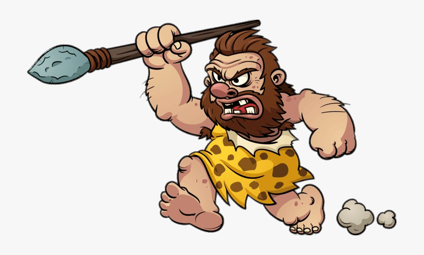 Hunting Caveman - Caveman Png, Transparent Png, Free Download