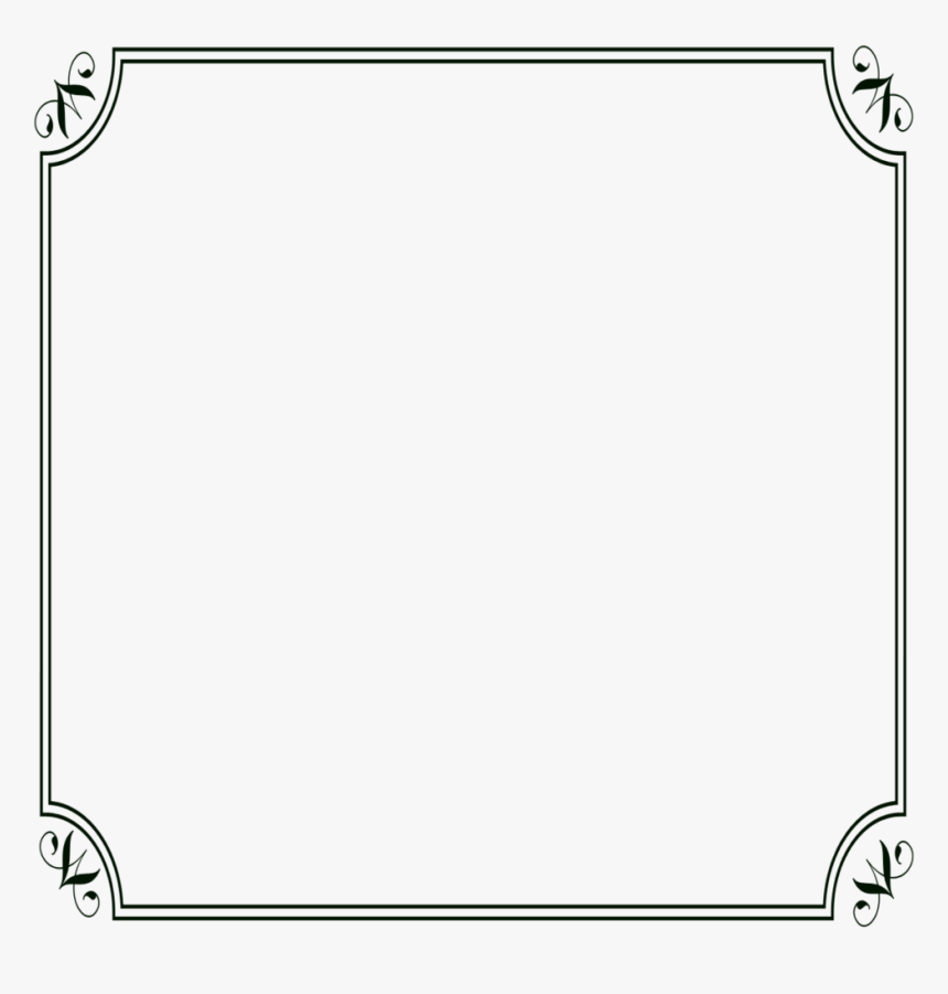 Black Frame Picture Peoplepng - Page Border Png Transparent, Png Download, Free Download