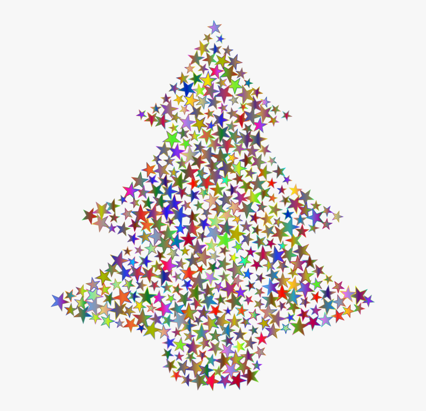 Christmas Decoration,symmetry,body Jewelry - Christmas Tree, HD Png Download, Free Download