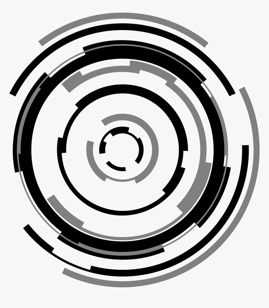Tech Rings Clip Arts - Hi Tech Circle Png, Transparent Png, Free Download