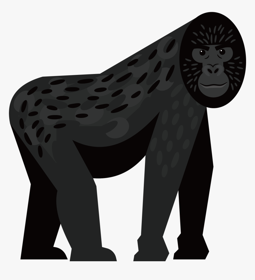 Vector Gorilla Primate - Gorilla, HD Png Download, Free Download