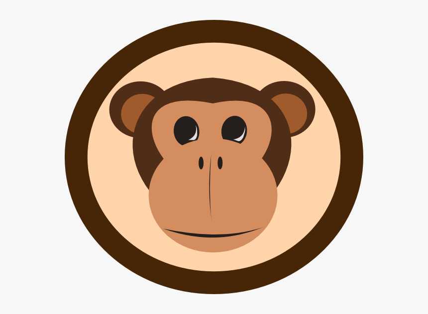 Monkey Svg Clip Arts - Monkey Face Clipart, HD Png Download, Free Download