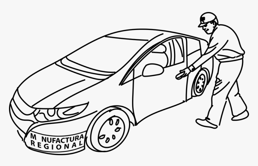 Transparent Carros Animados Png - Hombre Subiendo A Un Auto, Png Download, Free Download