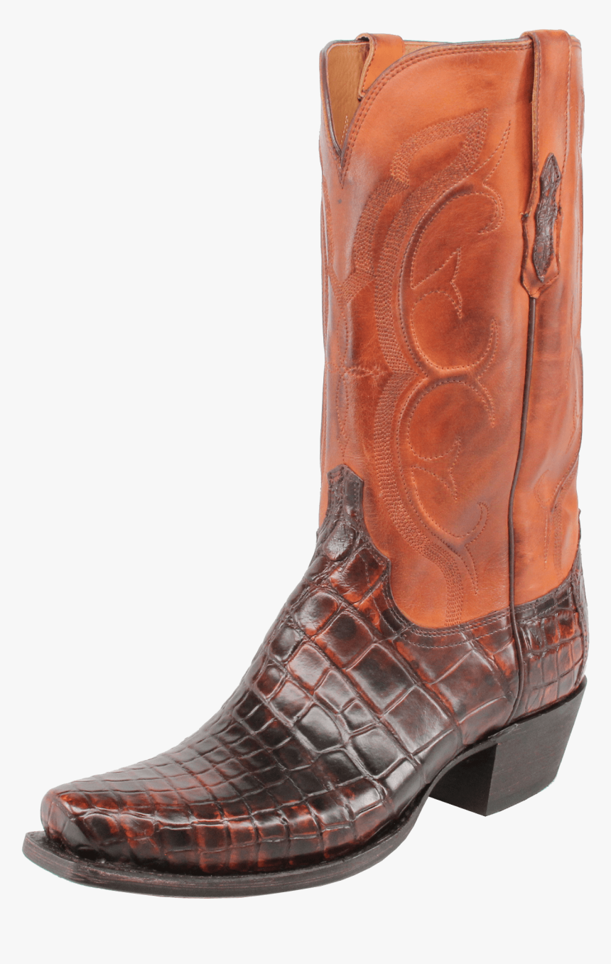 Lucchese Men"s Giant Alligator Boot - Brick Red - Lucchese Alligator Boots, HD Png Download, Free Download