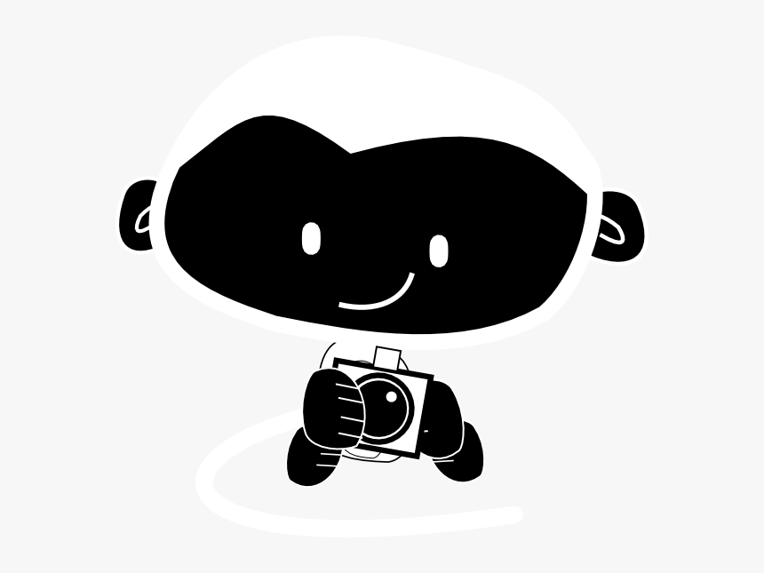 Transparent Camera Clipart Black And White Png - Gambar Kartun Kamera Canon, Png Download, Free Download