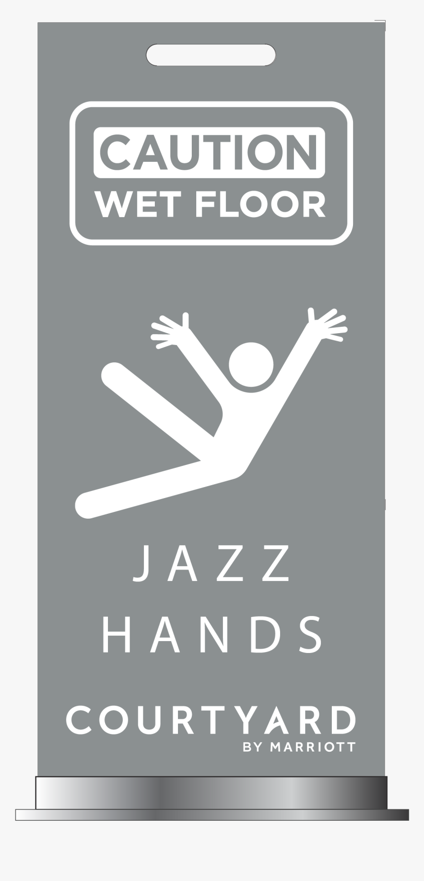 Cou08 Wetfloor Jh - Jazz Hands Wet Floor Sign, HD Png Download, Free Download