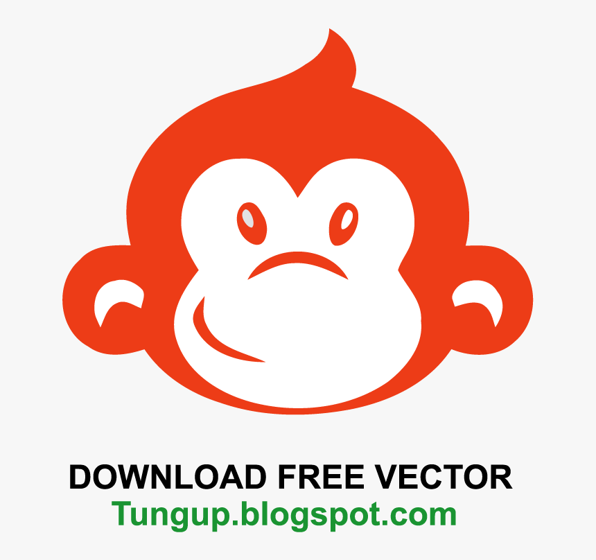 Logo Vector Premium Face Monkey Funny - Monkey Face Cartoon Vector, HD Png Download, Free Download