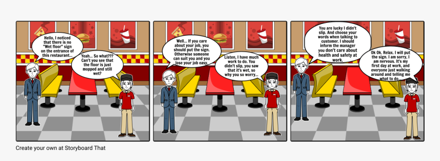 Health And Safety Restaurant Cartoon, HD Png Download, Free Download