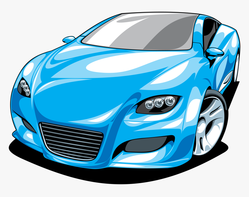 Cartoon Sports Car Images - Free Sports Car Vector, HD Png Download, Free Download