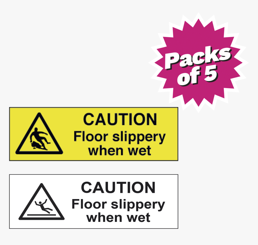 Caution Floor Slippery When Wet Sticker Packs"
 Title="caution - Triangle, HD Png Download, Free Download