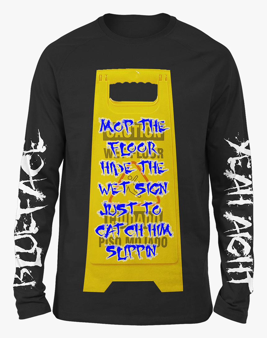 Caution Sign Long Sleeve Tee - T-shirt, HD Png Download, Free Download