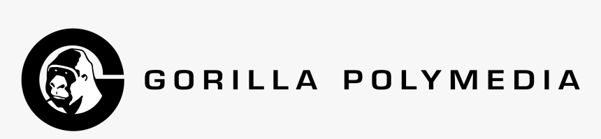 Gorilla Polymedia Logo Black And White - Circle, HD Png Download, Free Download