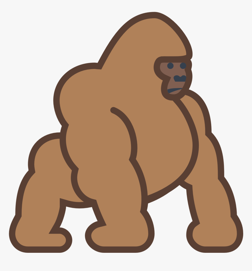 Collection Clipart Png Gorilla - King Kong Cartoon Vector, Transparent Png, Free Download