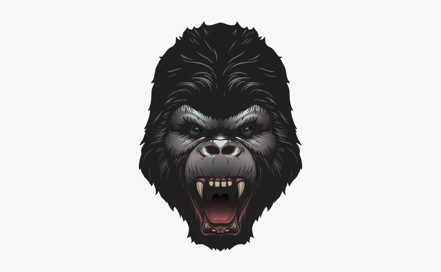 Clip Art Printed Vinyl Scary Screaming - Gorilla Avatar Ps4, HD Png Download, Free Download
