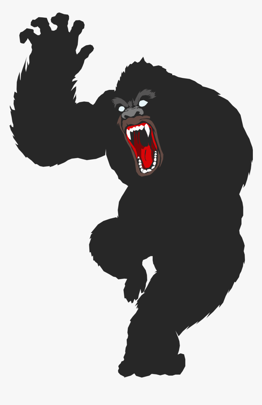 Gorilla King Kong Ape Primate - King Kong Vector Png, Transparent Png, Free Download