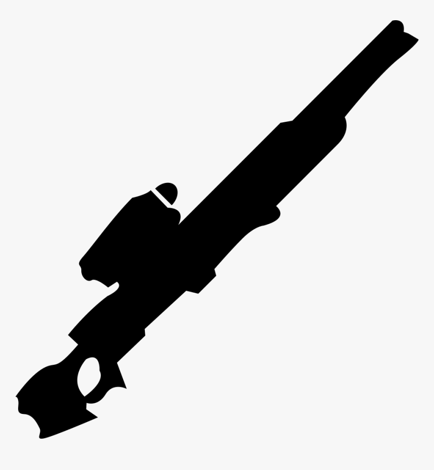 Sniper Gun Silhouette - Sniper Rifle, HD Png Download, Free Download