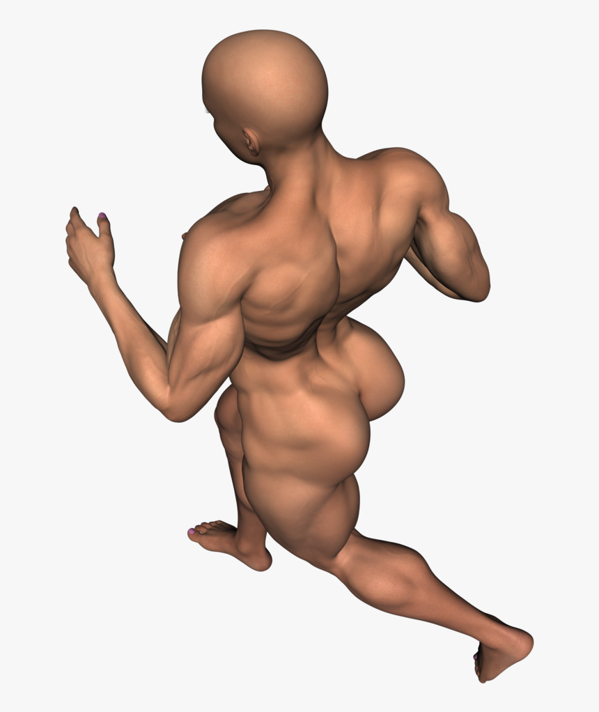 Transparent Jogging Png - Body Building Cartoon Hd, Png Download, Free Download