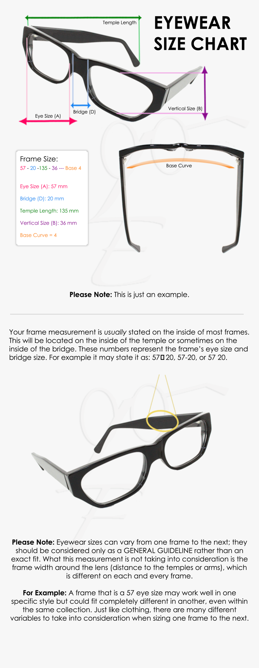 Eyewear Size Chart - Active Shirt, HD Png Download, Free Download