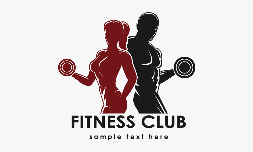 And Centre Club Men Slimming Fitness Bodybuilding Clipart - Men And Women Fitness Logo, HD Png Download, Free Download