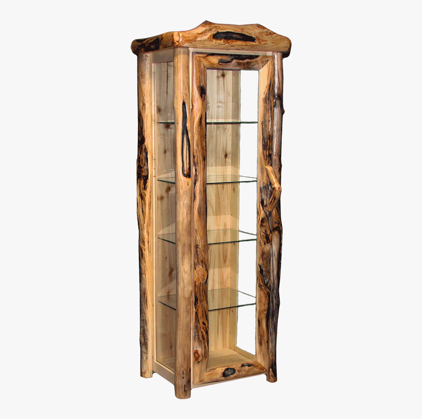 Aspen Log Display Cabinet - Cupboard, HD Png Download, Free Download