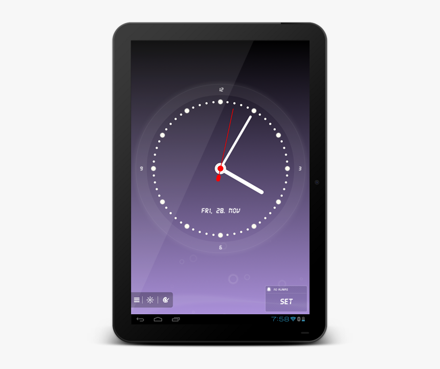 Ringing Alarm Clock Png - Tablet Computer, Transparent Png, Free Download