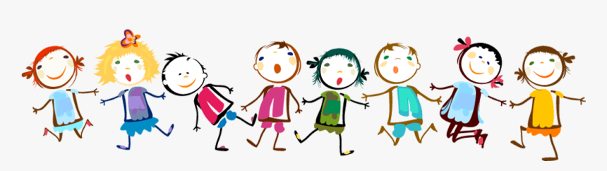 Children Holding Hands Clipart Png, Transparent Png, Free Download