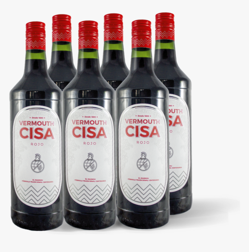 Pack De 6 Botellas De Vermouth Cisa Rojo - Wine Cocktail, HD Png Download, Free Download