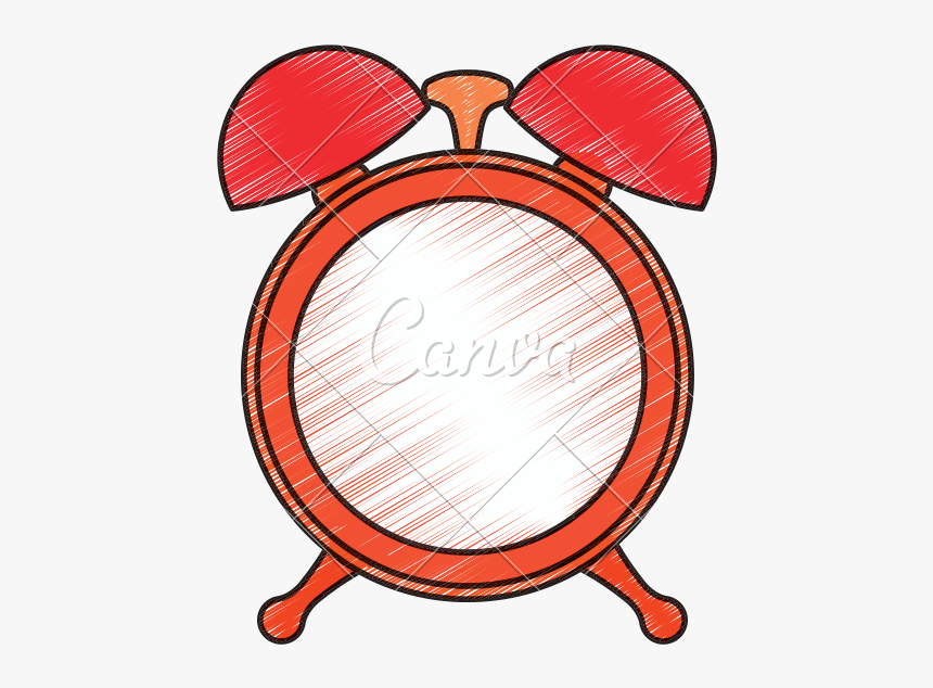 Classic Alarm Clock Sketch, HD Png Download, Free Download