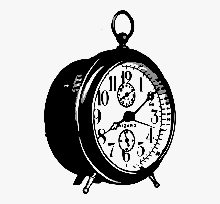 Vintage Clock Illustration Png, Transparent Png, Free Download