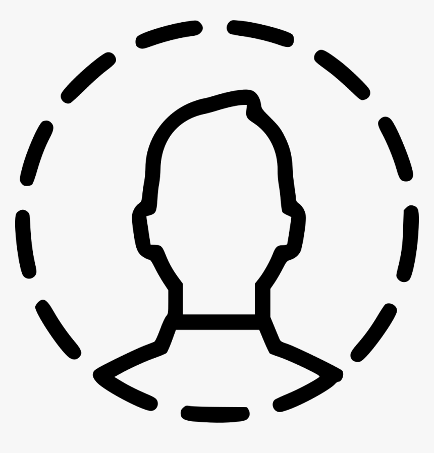 Man Photo Circle Dotted - Icon, HD Png Download, Free Download