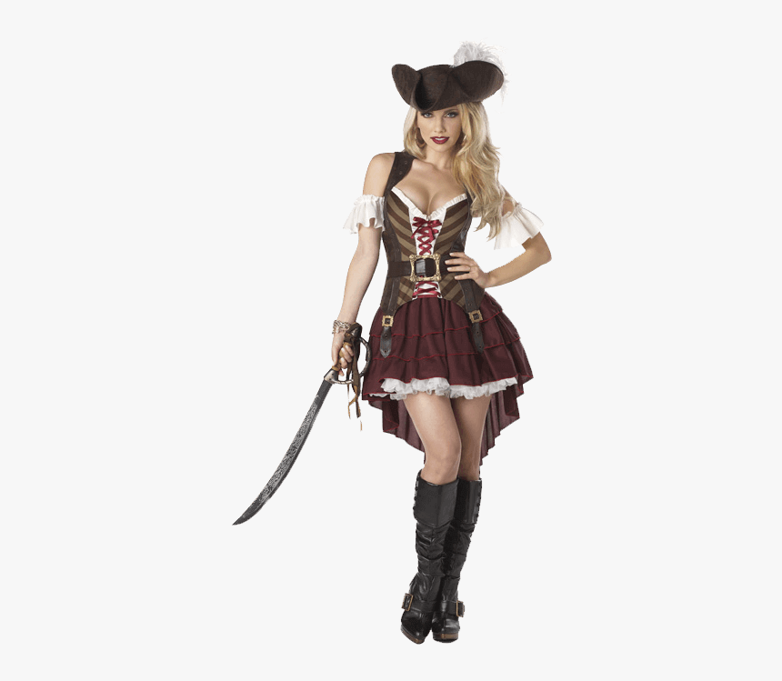 Womens Sexy Swashbuckler Costume - Jack Sparrow Girl Costume, HD Png Download, Free Download