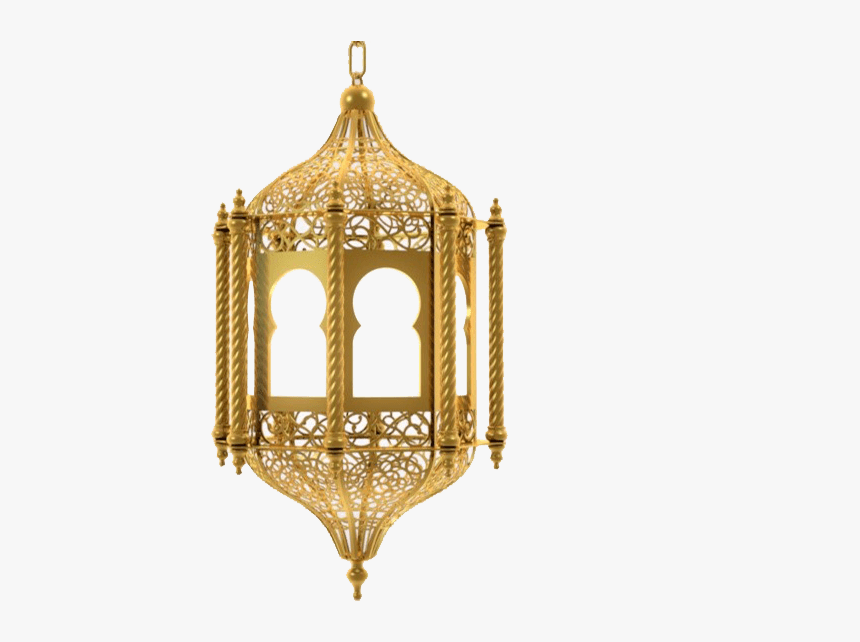 Ramadan Lamp Gold - Eid Mubarak Golden Png, Transparent Png, Free Download