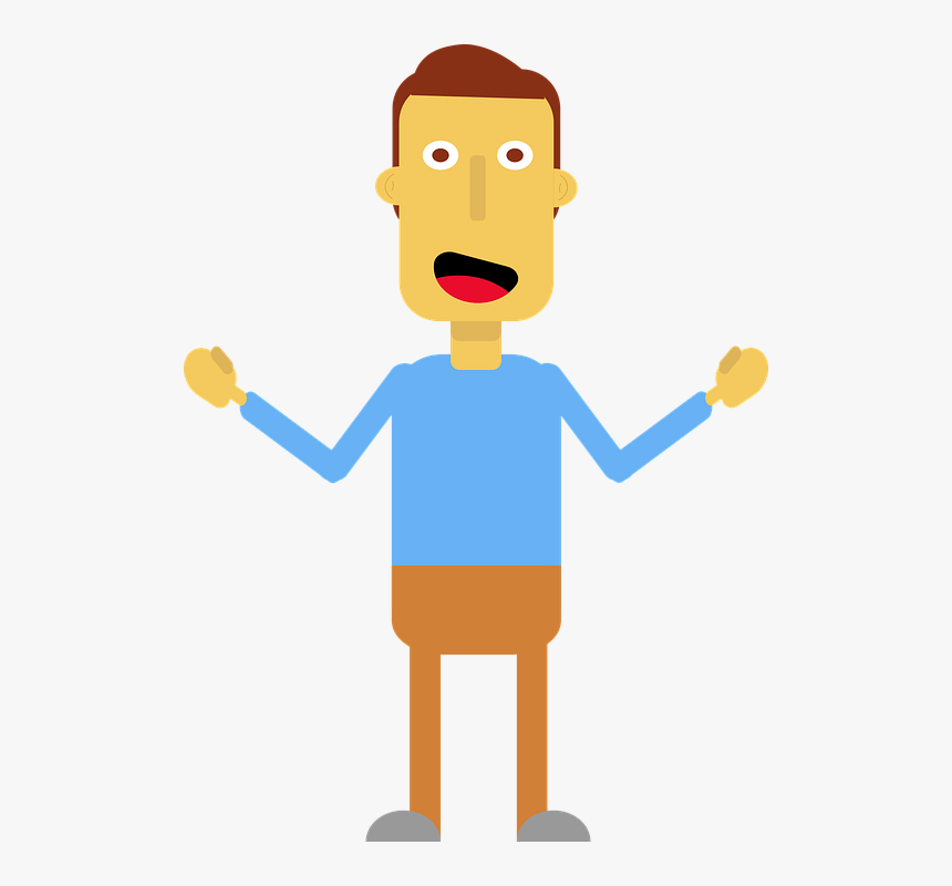 Man, Person, Flat Character, Character, Happy, Guy - Flat Person, HD Png Download, Free Download