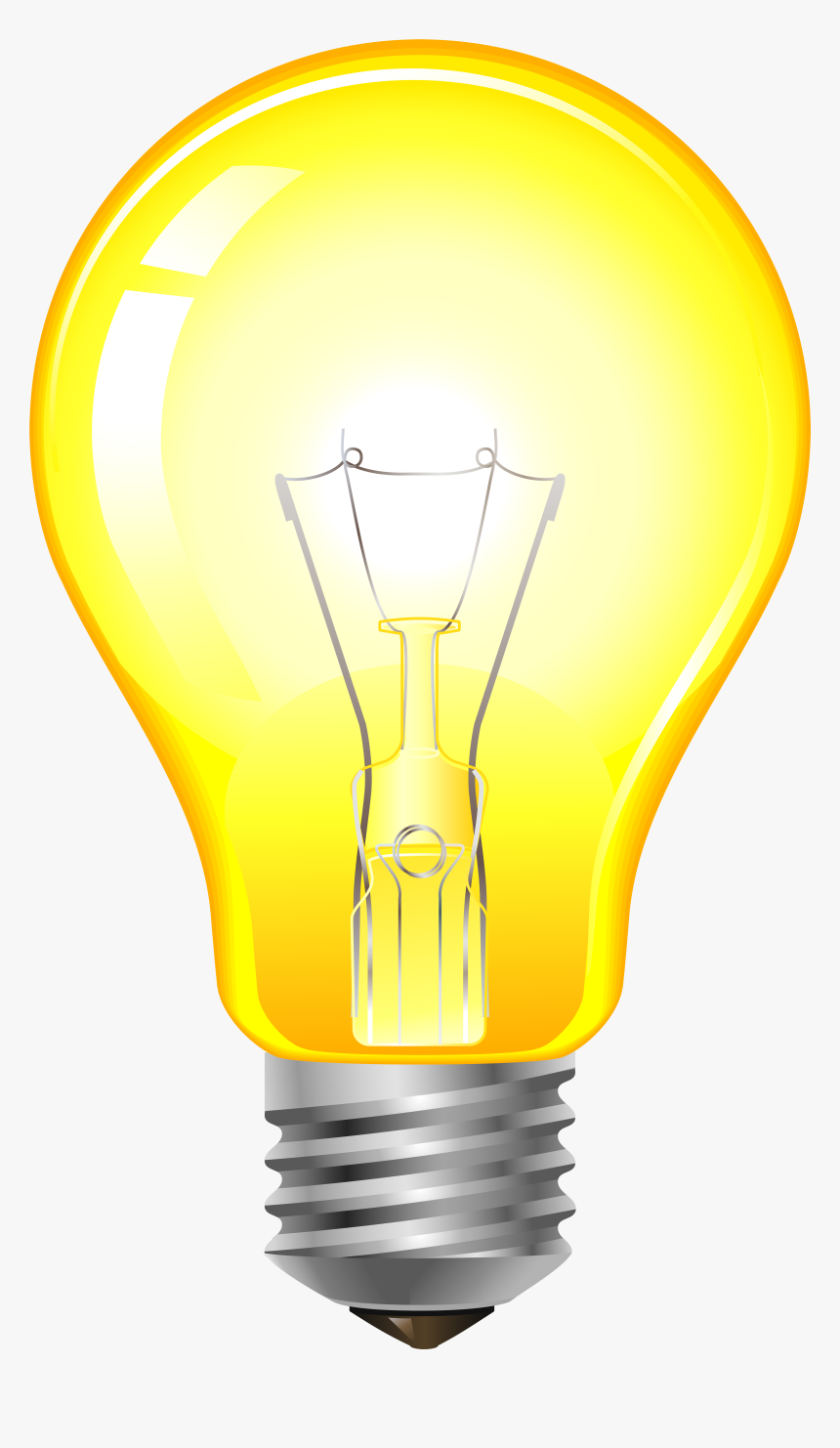 Incandescent Light Bulb Lighting Transparency And Translucency - Yellow Light Bulb Png, Transparent Png, Free Download