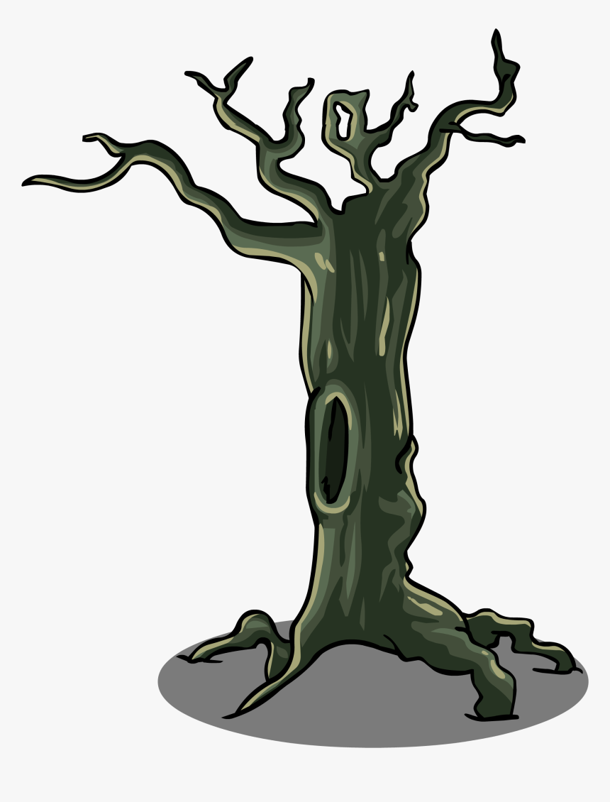 Trunk Clipart Scary Tree - Tree Branch Sprite, HD Png Download, Free Download