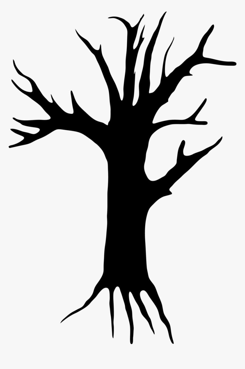 Creepy Clipart Clipartlook - Creepy Tree Png Clipart, Transparent Png, Free Download