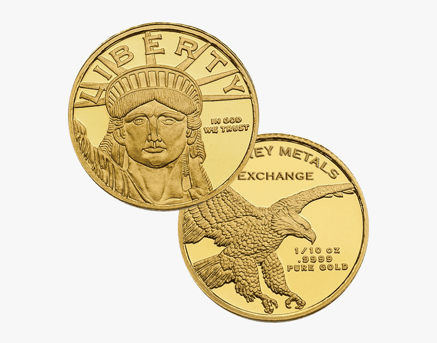 1 10 Ounce Gold Liberty Coin, HD Png Download, Free Download