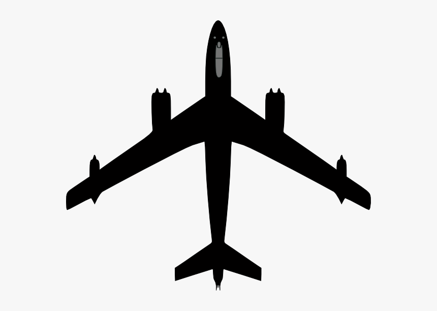 Silhouette Aeroplane, HD Png Download, Free Download