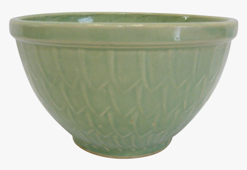 Signed Mccoy Fish Scale Mixing Bowl - Earthenware, HD Png Download, Free Download