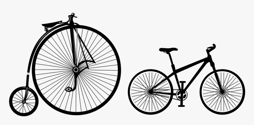 Penny-farthing, Bicycle, Old, New, Vintage, History - Create The Old Bikes, HD Png Download, Free Download