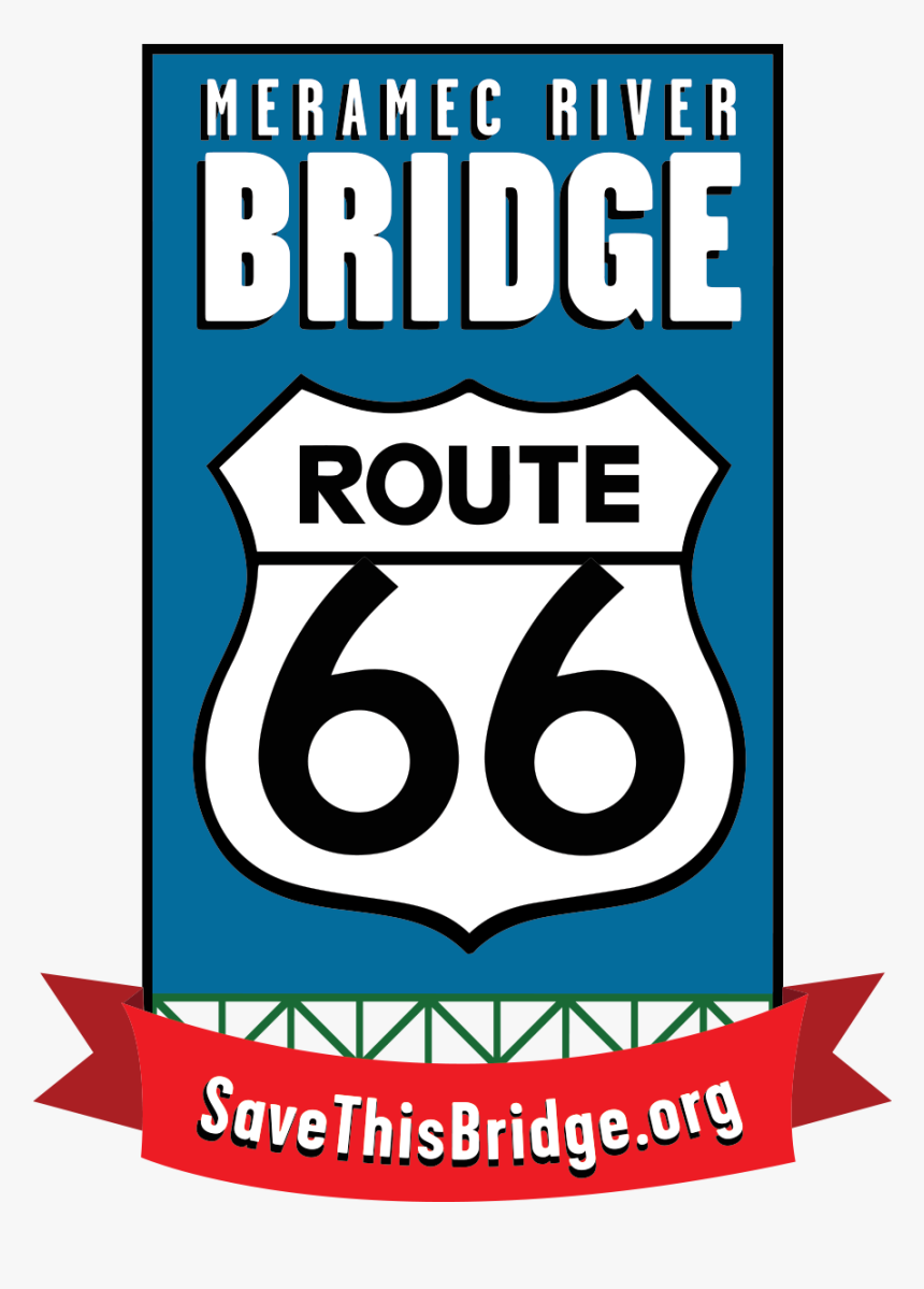 Route 66 Bridge At The Meremac River - Route 66, HD Png Download, Free Download