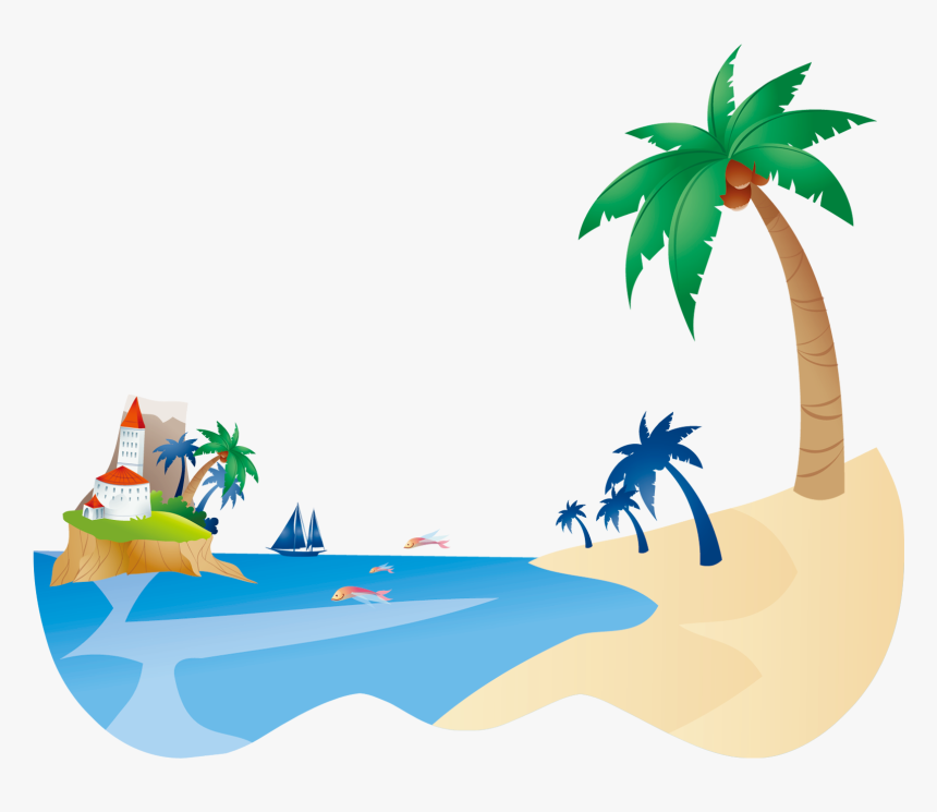 Beach Png - Coconut Tree Clip Art, Transparent Png, Free Download