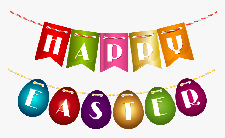 Happy Easter Streamer Png Clip Art Imageu200b Gallery - Happy Easter Clipart Png, Transparent Png, Free Download