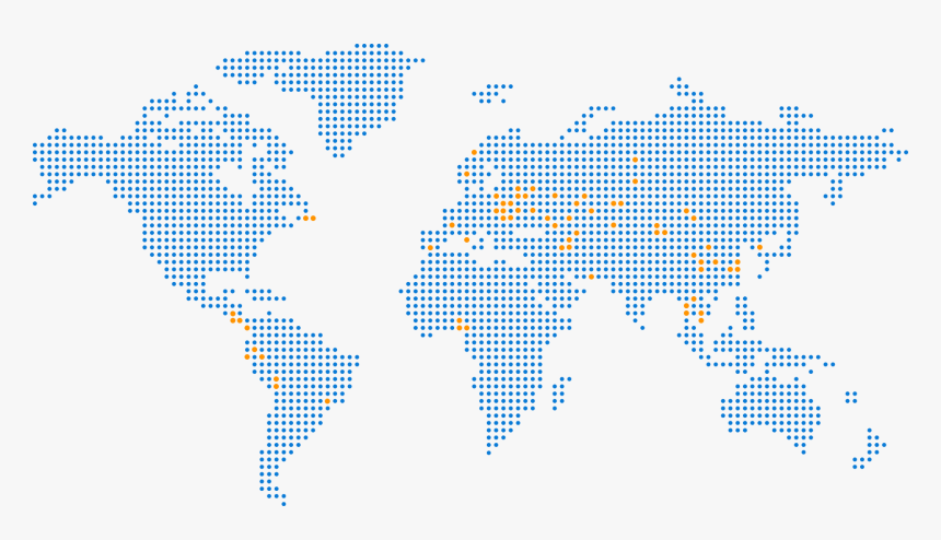 Geomap - World Map Png Dots, Transparent Png, Free Download