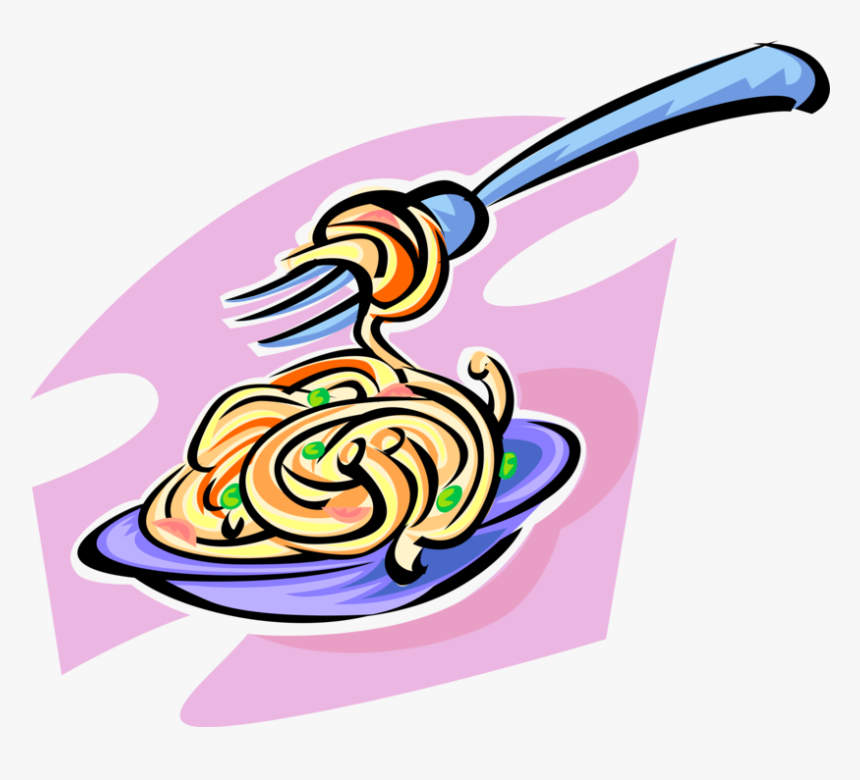 Vector Illustration Of Italian Cuisine Spaghetti Pasta - Spaghettis Cliparts, HD Png Download, Free Download