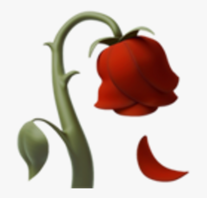 Novia - - Dead Rose Emoji Transparent, HD Png Download, Free Download