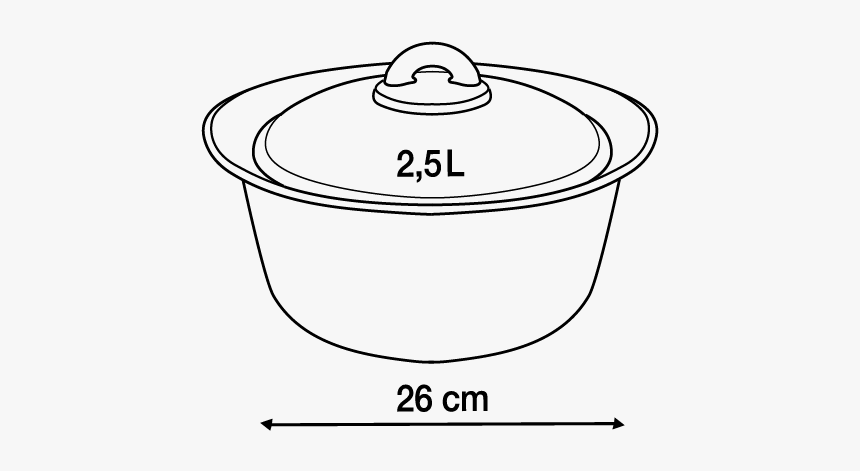 Pan Drawing Casserole For Free Download - Line Art, HD Png Download, Free Download