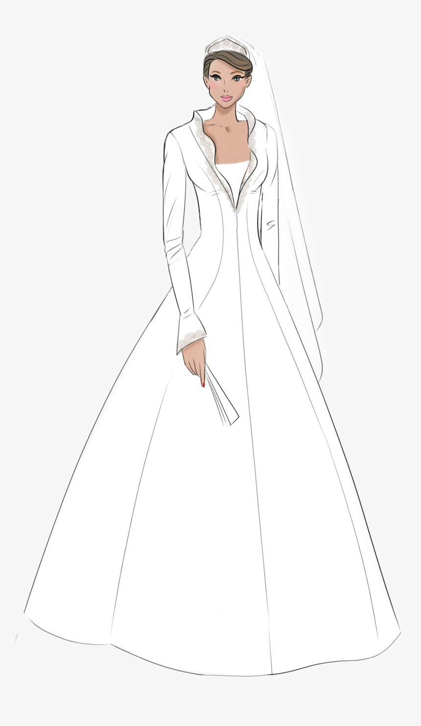 Letizia - Vestidos De Novia Cuello Alto De Princesa, HD Png Download, Free Download