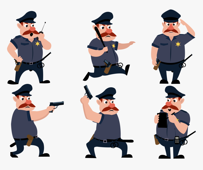 Deputy Dog Clipart Library Techflourish Collections - Policeman Car Cartoon Png, Transparent Png, Free Download